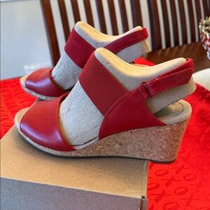 Collection by Clark’s Langley Lily Red Heels NWT